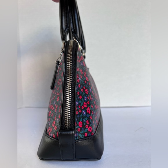 Coach New York Sierra Ranch Floral Print Satchel Bag - Picture 5 of 14